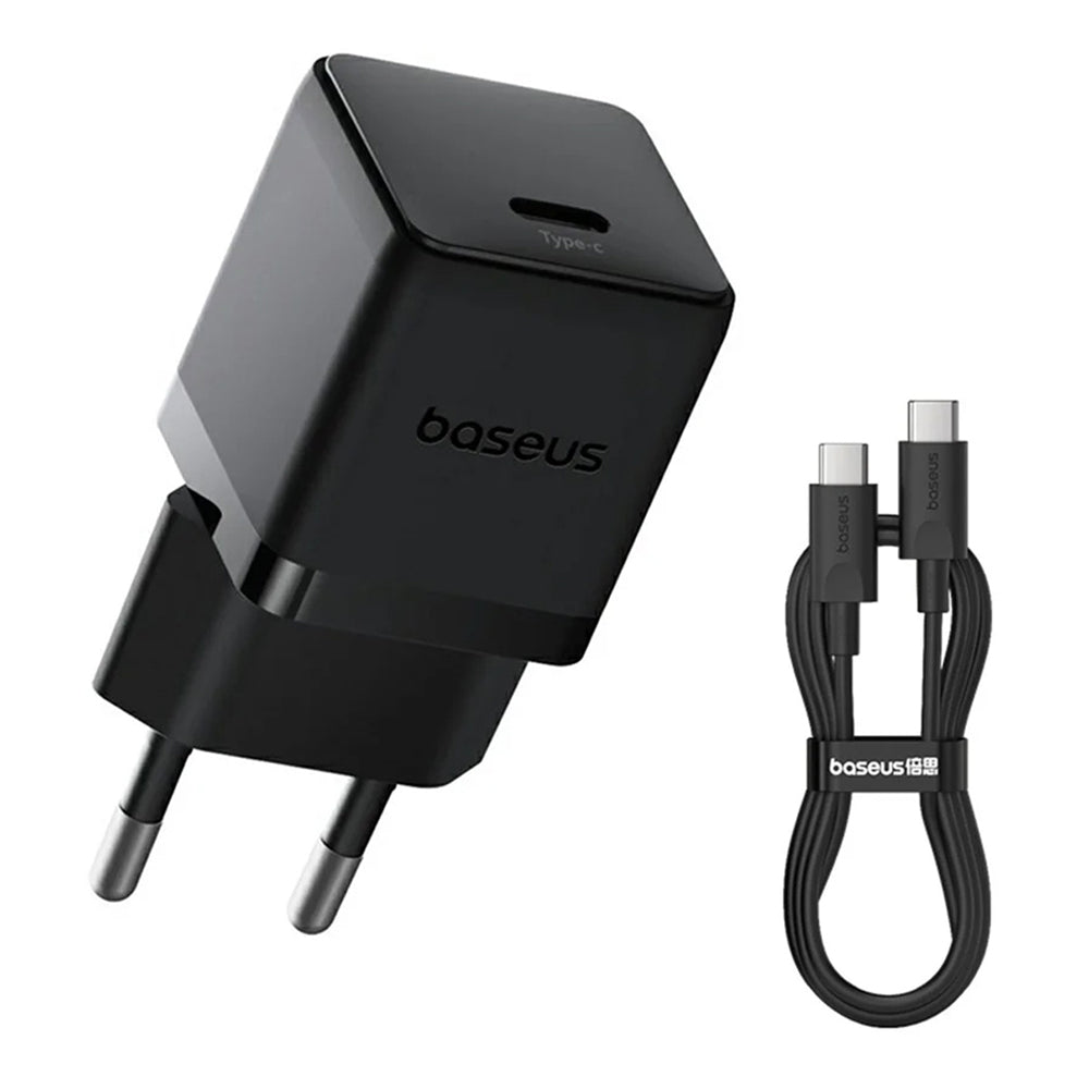 Netzladegerät mit USB-C Kabel Baseus Palm, 20W, 3A, 1 x USB-C, Schwarz P10111602113-01