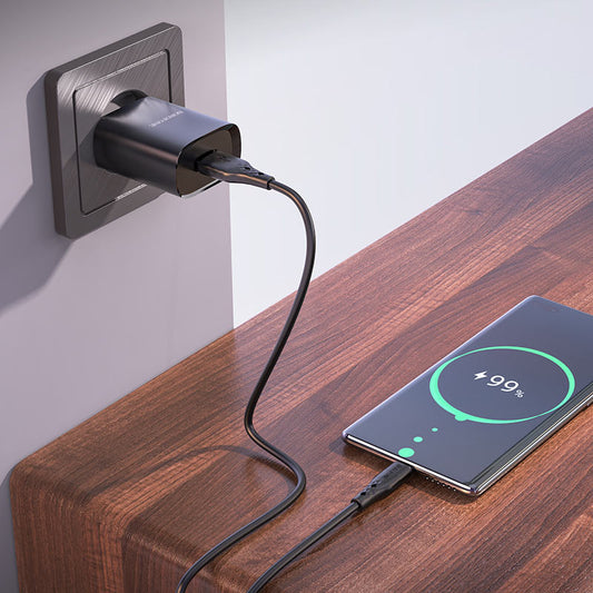 Network Charger with USB-C Cable Borofone BN1, 10W, 2.1A, 1 x USB-A, Black