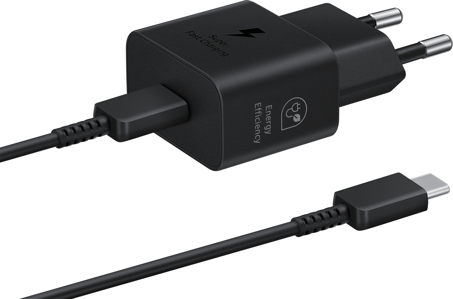 Samsung 25W GaN Netzteil mit USB-C Kabel | Schwarz | EP-T2510X | Super Fast Charging
