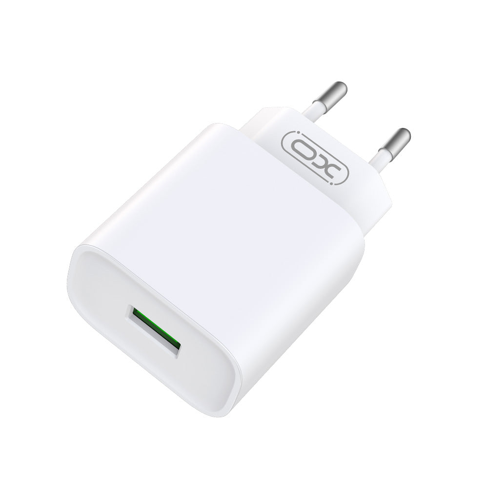 Network Charger with Lightning Cable XO Design CE02D, 18W, 3A, 1 x USB-A, White