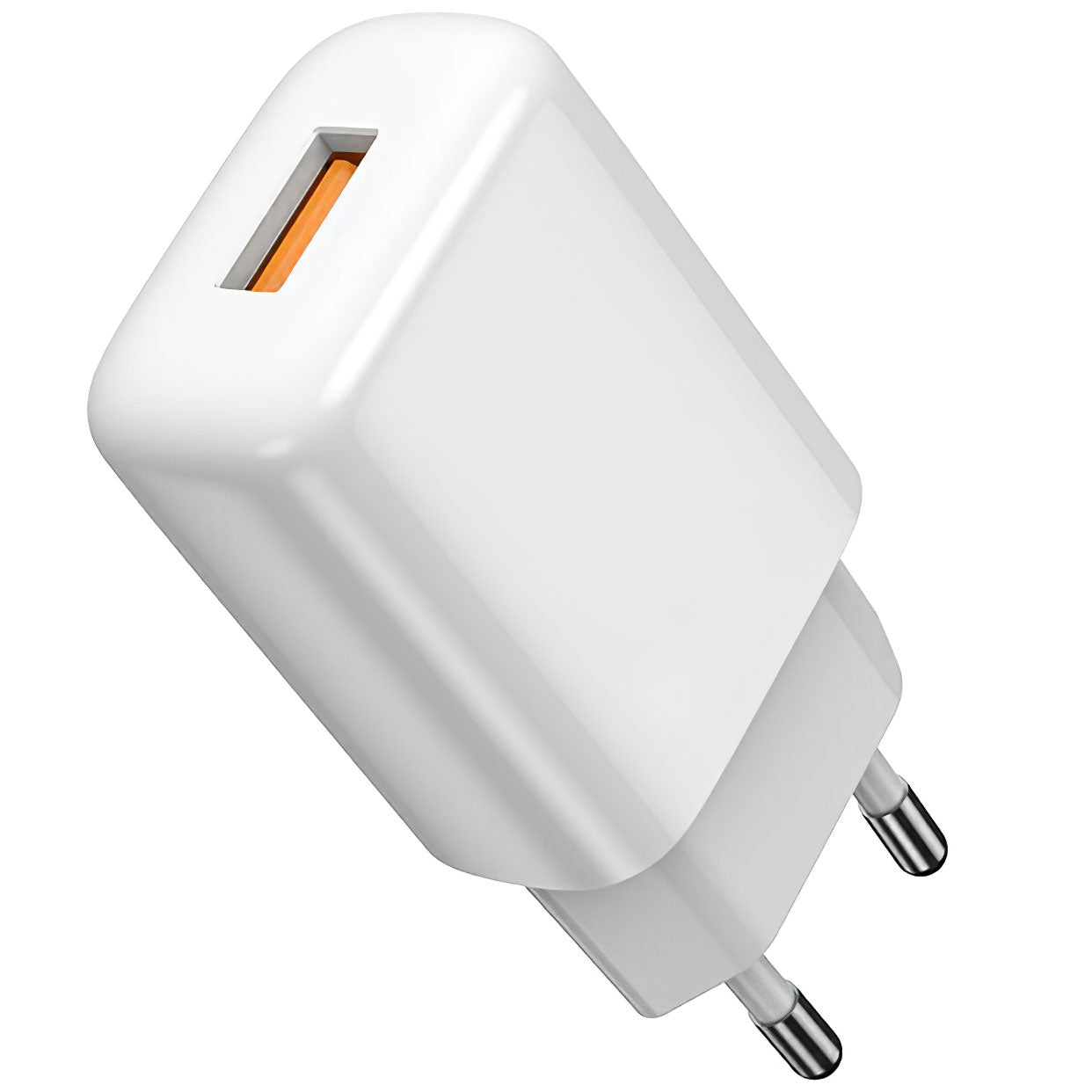 Caricabatterie di rete Prestico F7S con cavo Lightning, 12W, 2,4A, 1 x USB-A, bianco