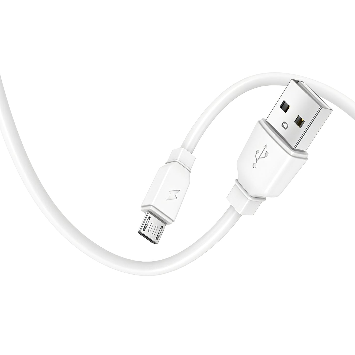 Prestico F7S Netzwerk-Ladegerät mit microUSB-Kabel, 12 W, 2,4 A, 1 x USB-A, Weiß