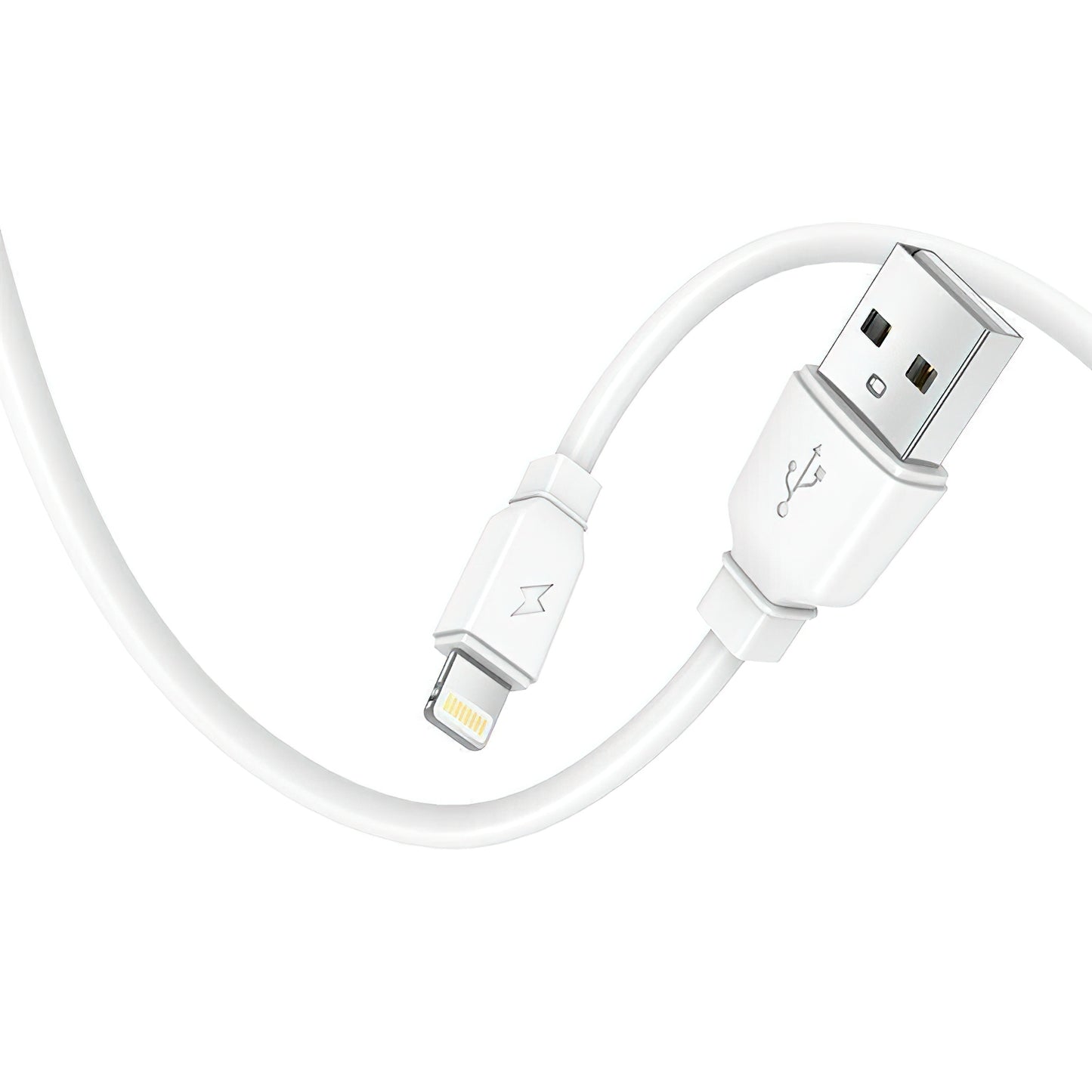 Chargeur réseau avec câble Lightning Prestico F9S, 12W, 2.4A, 1 x USB-A, Blanc