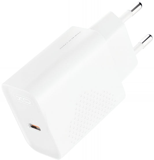 Caricabatterie da Rete con Cavo USB-C XO Design L162, 30W, 3A, 1 x USB-C, Bianco
