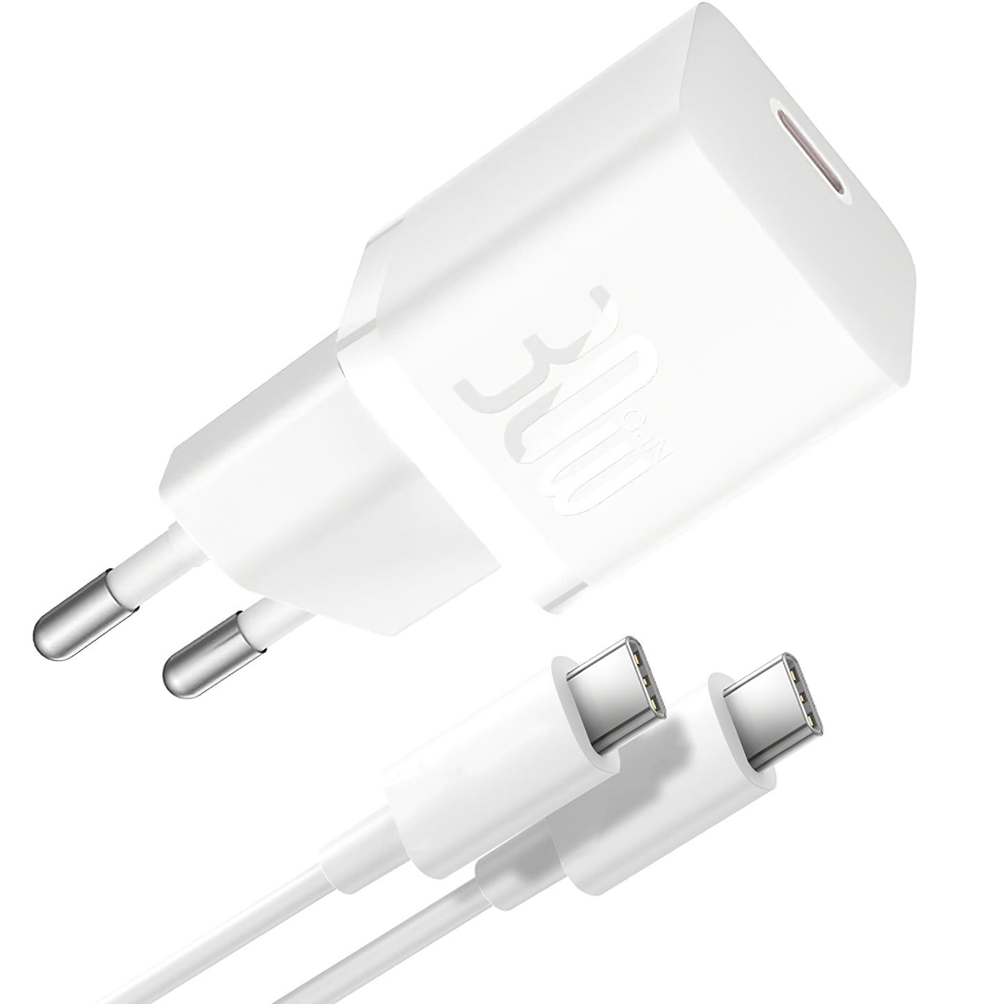 Baseus GaN5S USB-C Kabel Netzwerk-Ladegerät GaN5S, 30W, 3A, 1 x USB-C, Weiß P1011090902213-00