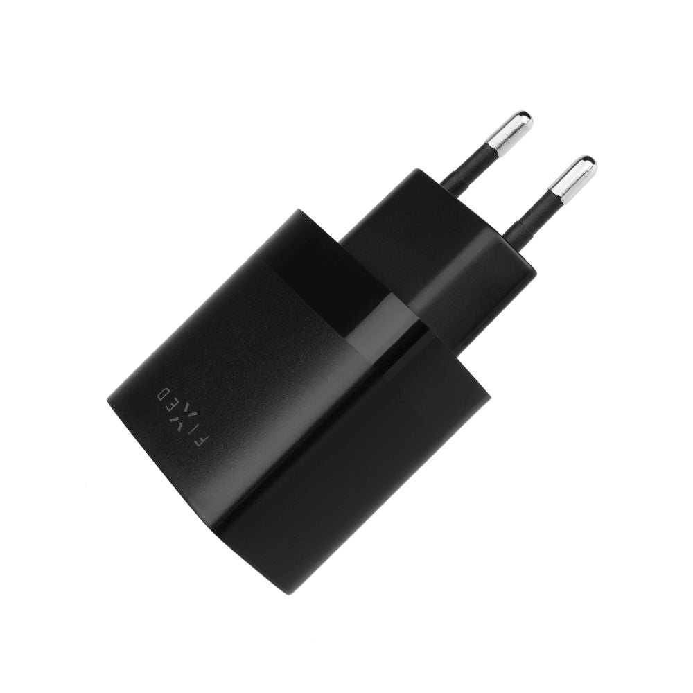 Caricabatterie da rete con cavo microUSB Fixed, 17W, 3A, 2 x USB-A, Nero