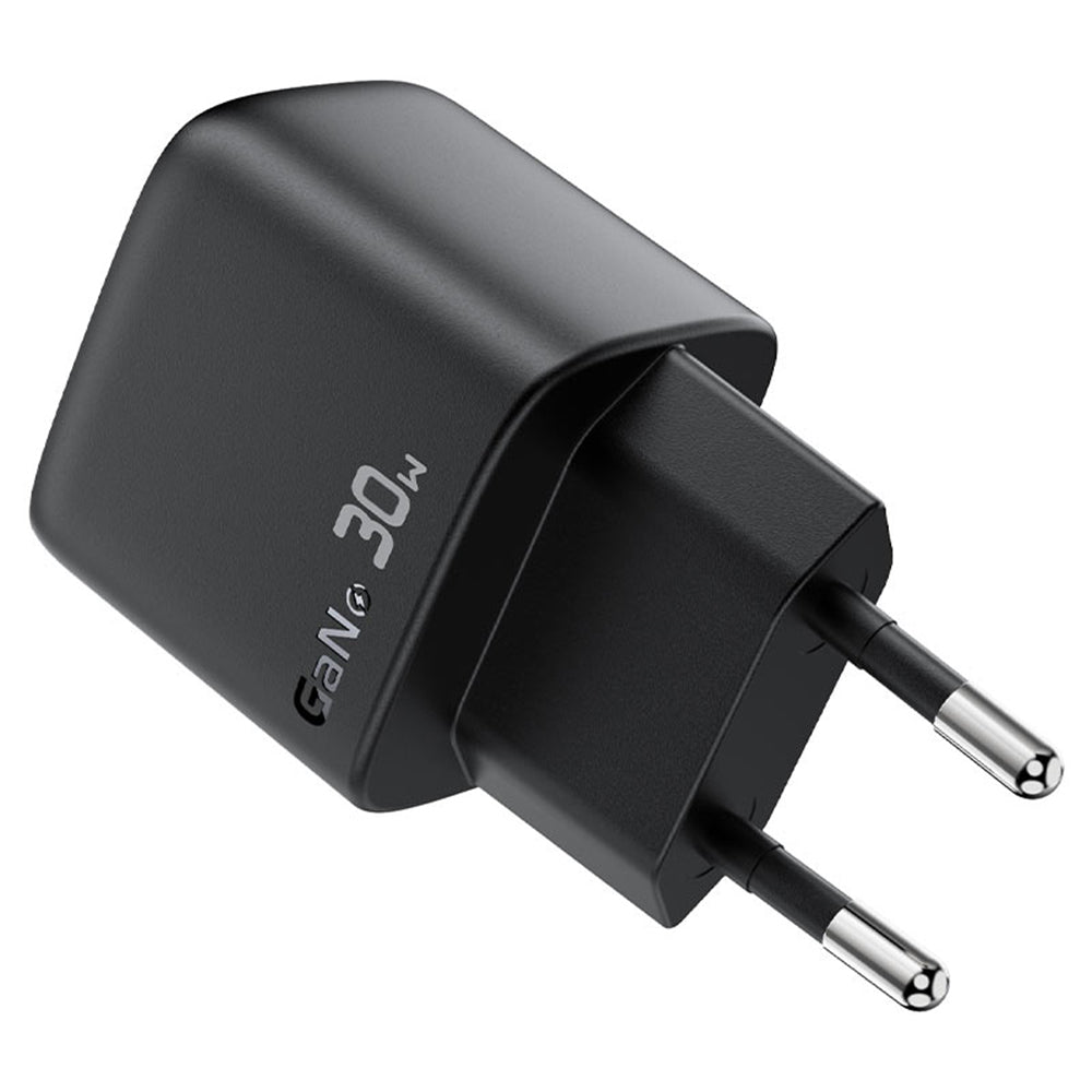 Netzladegerät mit USB-C Kabel Acefast A115 Display, 30W, 3A, 1 x USB-C, Schwarz