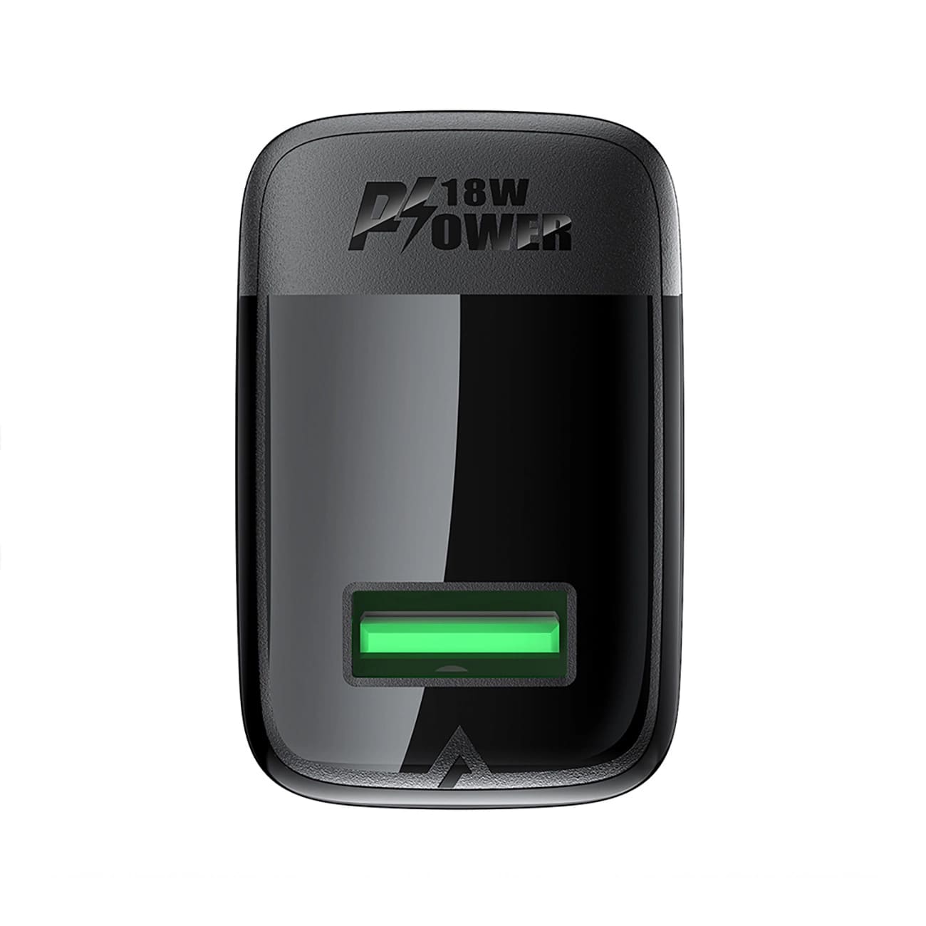 Caricabatterie da Rete con Cavo USB-C Acefast A90, 18W, 3A, 1 x USB-A, Nero