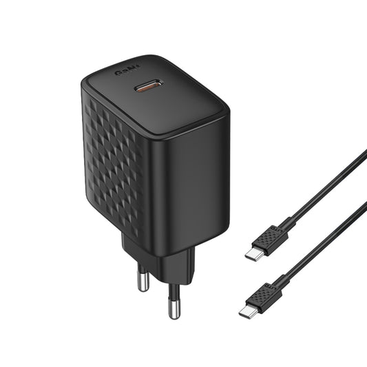 Netzladegerät mit USB-C Kabel Lito LC20T, 45W, 3A, 1 x USB-C, Schwarz