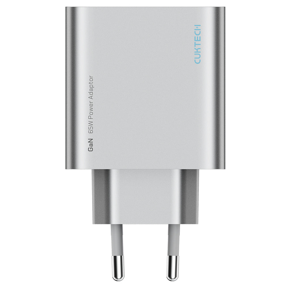Caricatore da rete Cuktech, 65W, 3,25A, 1 x USB-A - 2 x USB-C, Bianco CUK0A15CEUSL