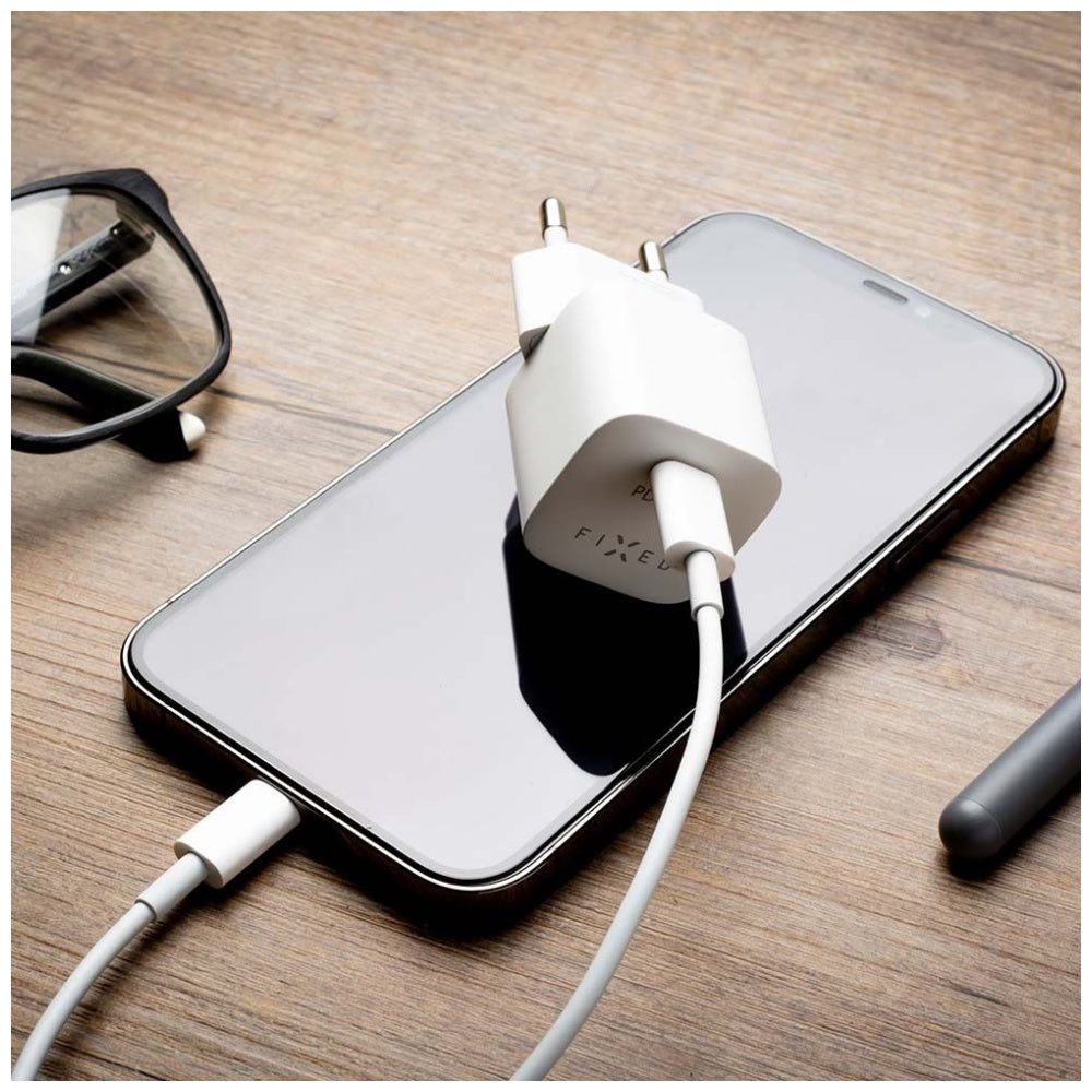 Caricabatterie Retea Fixed Mini, 30W, 3A, 1 x USB-C, Bianco