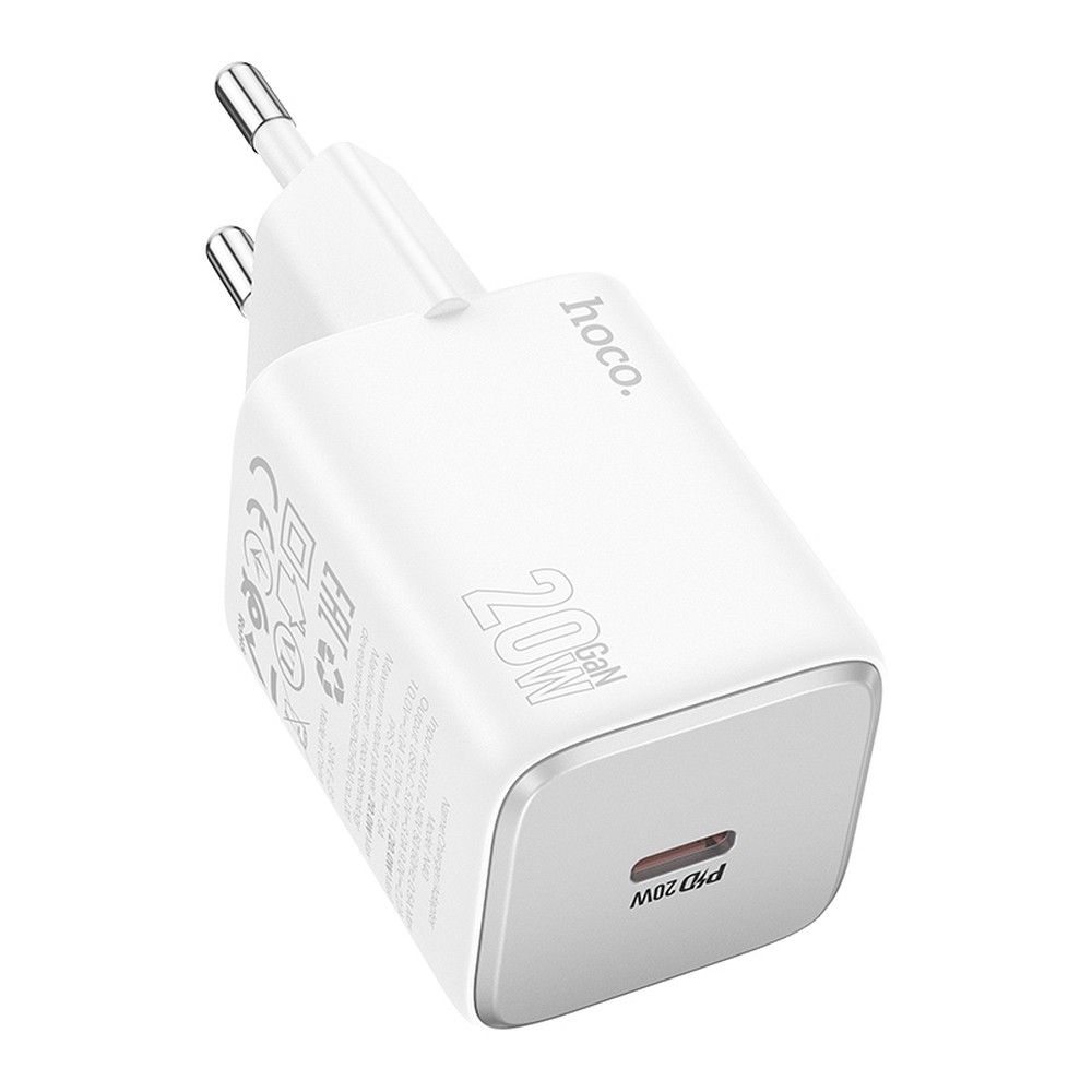 Caricabatterie da Rete HOCO N40, 20W, 3A, 1 x USB-C, Bianco