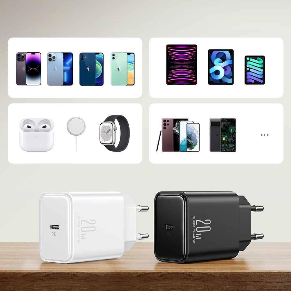 Joyroom JR-TCF06 Caricatore di rete JR-TCF06, 20W, 3A, 1 x USB-C, nero