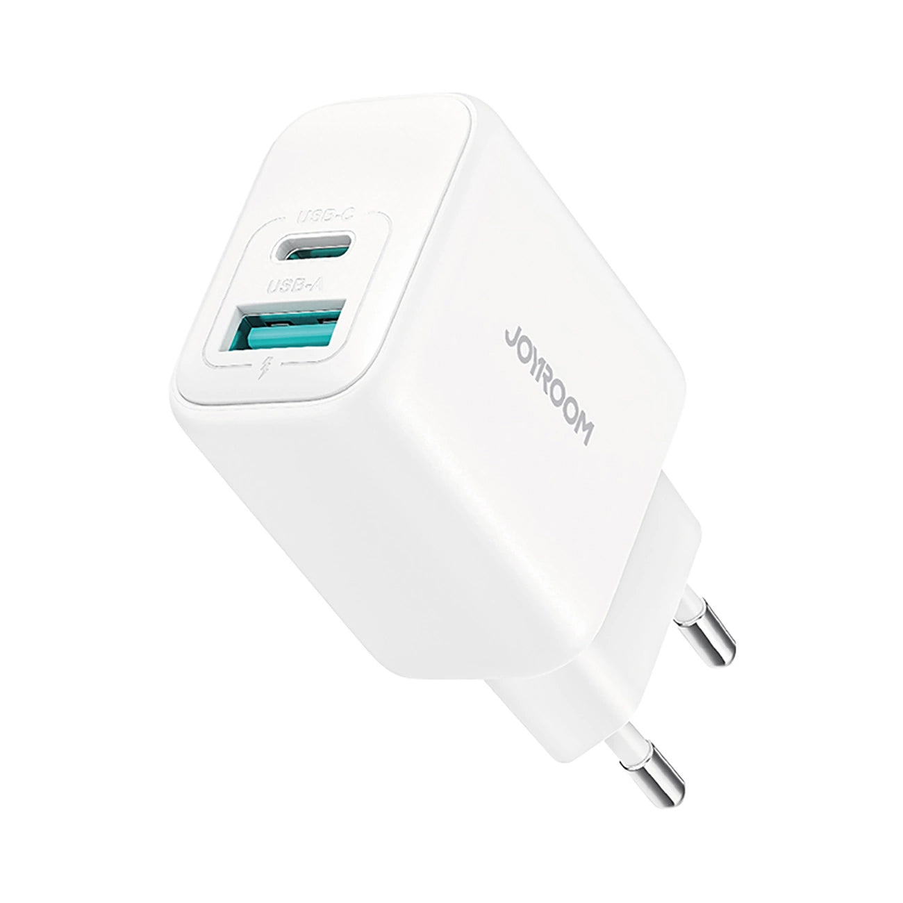 Caricabatterie Rete Joyroom JR-TCF21, 20W, 3A, 1 x USB-A - 1 x USB-C, Bianco