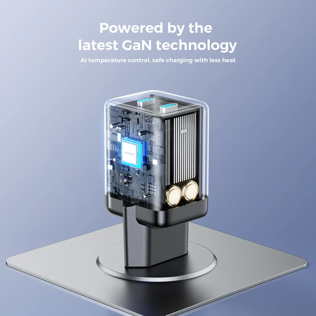 Caricabatterie Rete Joyroom JR-TCG17, 45W, 3A, 2 x USB-C, Nero