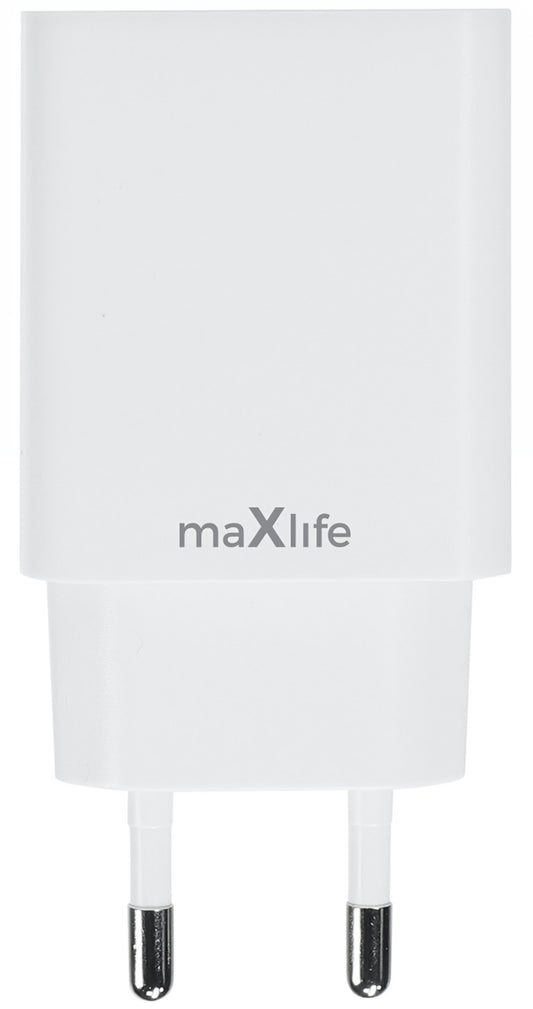 Caricabatterie Rete MaXlife MXTC-13-20AC, 20W, 3A, 1 x USB-A - 1 x USB-C, Bianco