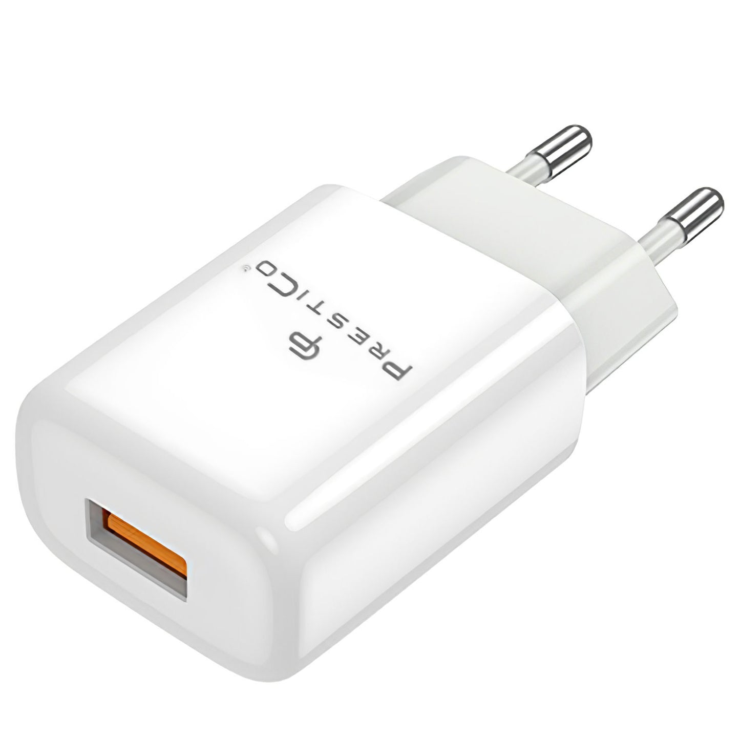 Caricabatterie di rete Prestico F7, 12W, 2,4A, 1 x USB-A, bianco