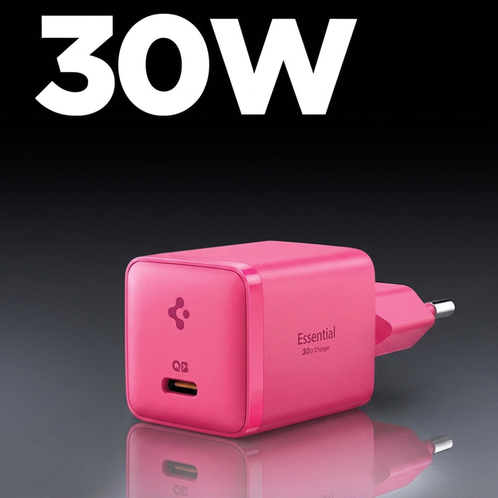 Spigen EE301EU Arcstation Essential Wall Charger, 30W, 3A, 1 x USB-C, Pink ACH10449