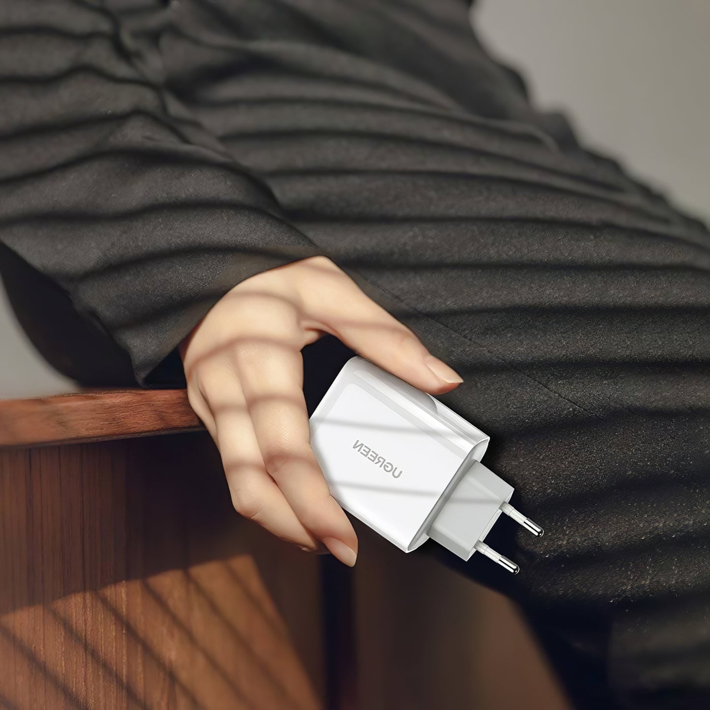 Chargeur réseau UGREEN CD170, 36W, 3A, 1 x USB-A - 1 x USB-C, blanc