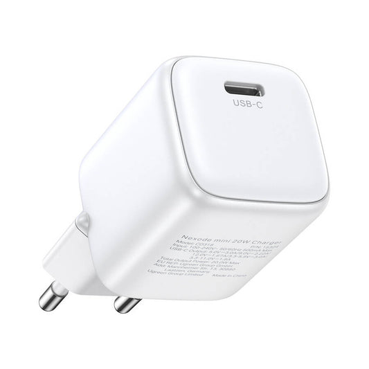 Netzwerk-Ladegerät UGREEN CD318, 20W, 3A, 1 x USB-C, Weiß
