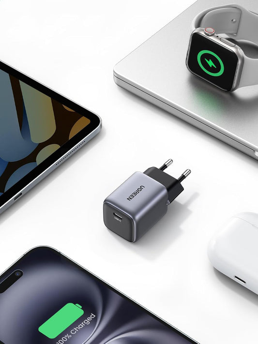 Chargeur réseau UGREEN CD319, 30W, 3A, 1 x USB-C, Gris