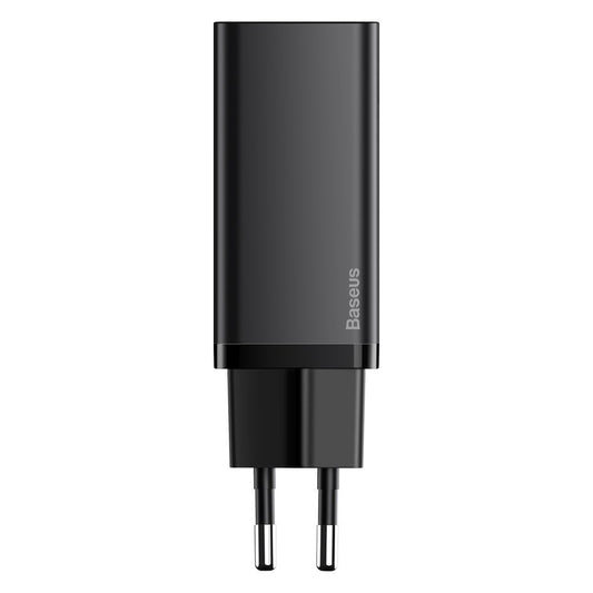 Caricatore di rete Baseus GaN2 Lite, 65W, 3A, 1 x USB-A - 1 x USB-C, nero CCGAN2L-B01