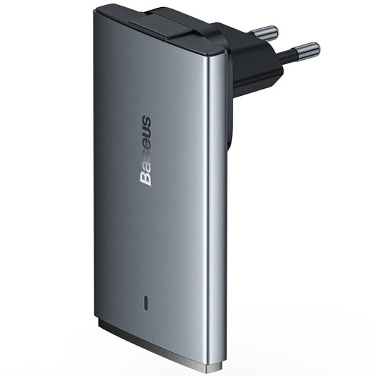 Baseus GaN5 Pro Ultra Slim, 65W, 3,25A, 1 x USB-C, 1 x USB-C, Grau CCGP150113