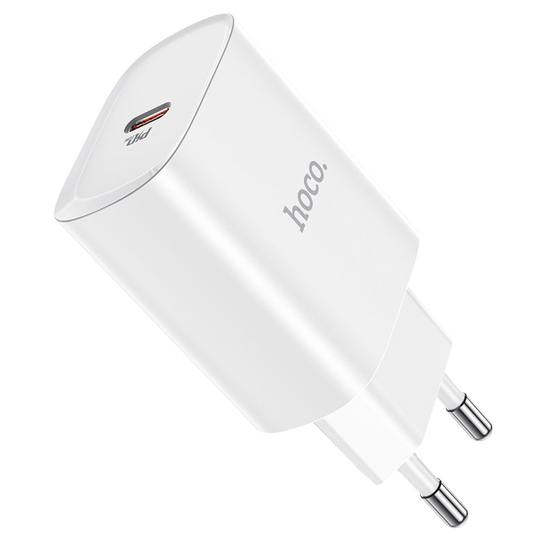 Chargeur réseau HOCO N14, 20W, 3A, 1 x USB-C, blanc