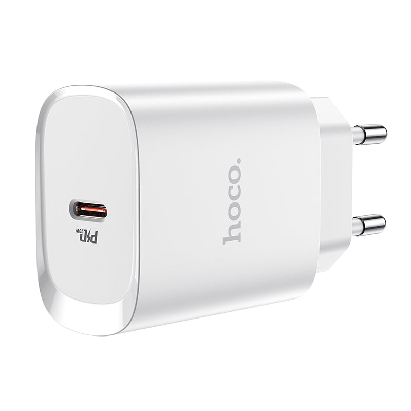 Chargeur réseau HOCO N14, 20W, 3A, 1 x USB-C, blanc