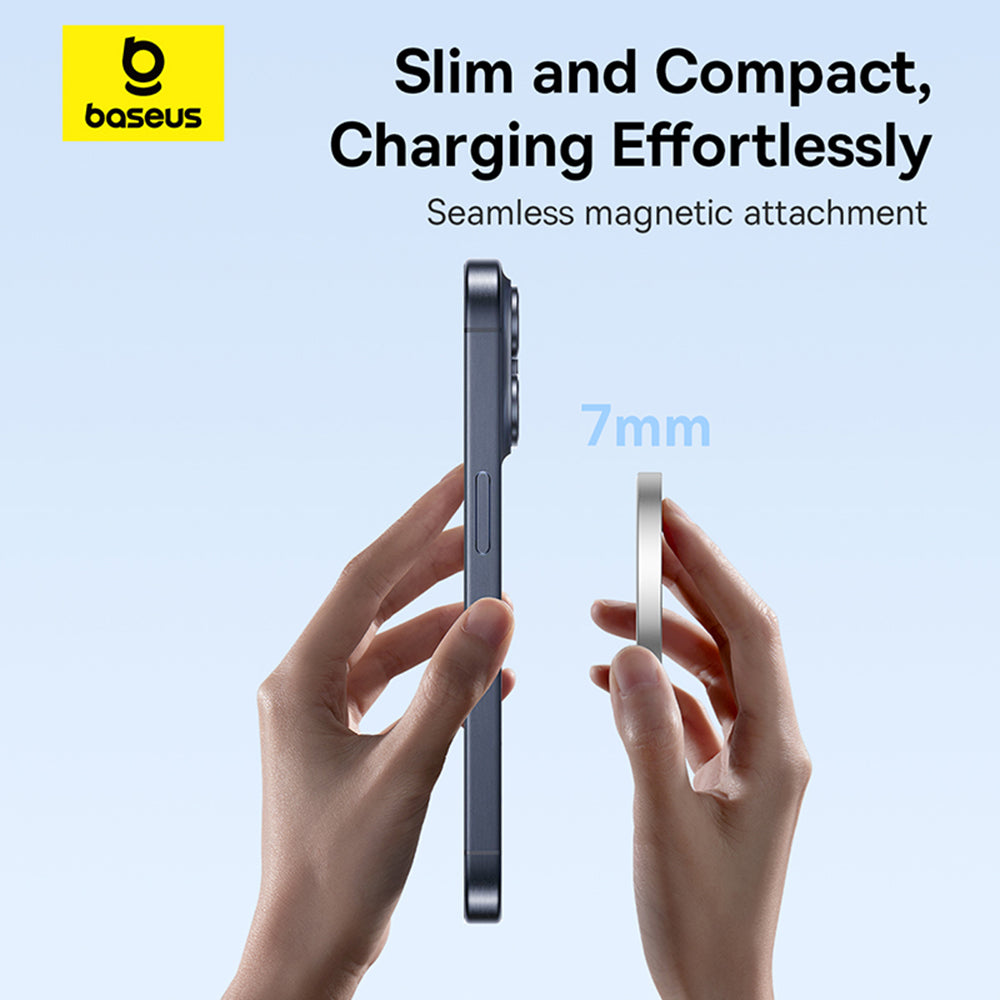 Chargeur Réseau Sans Fil Baseus Simple Mini4 Air, 15W, 1.67A, Argenté P10278200S11-00