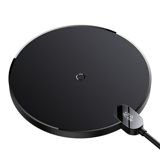 Chargeur réseau sans fil Baseus Digital Led Display Gen 2, 15W, 1.67A, Noir CCED000001 CCED000001