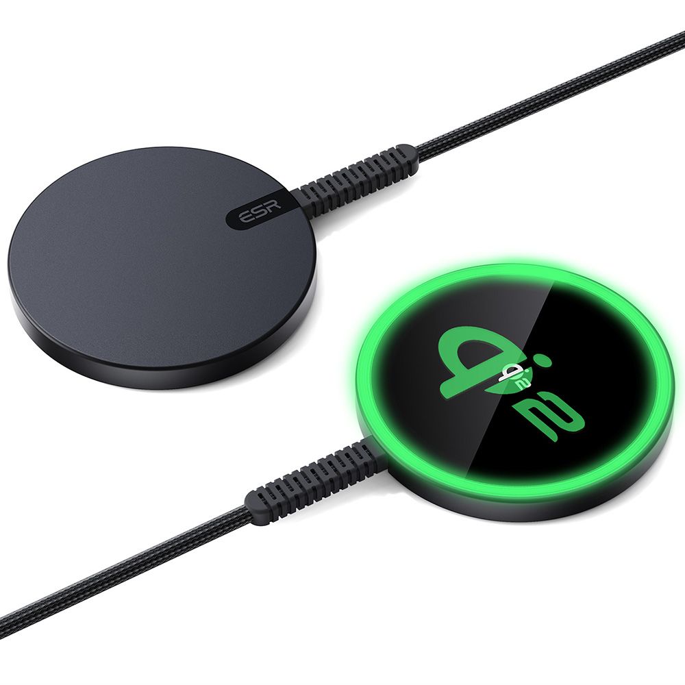 Chargeur Réseau Sans Fil ESR HaloLock, 15W, 1.67A, Noir