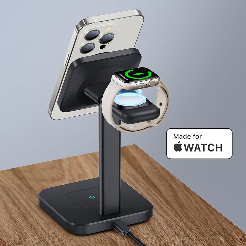 Chargeur Réseau Sans Fil ESR HaloLock 3en1, 15W, 1.67A, Noir