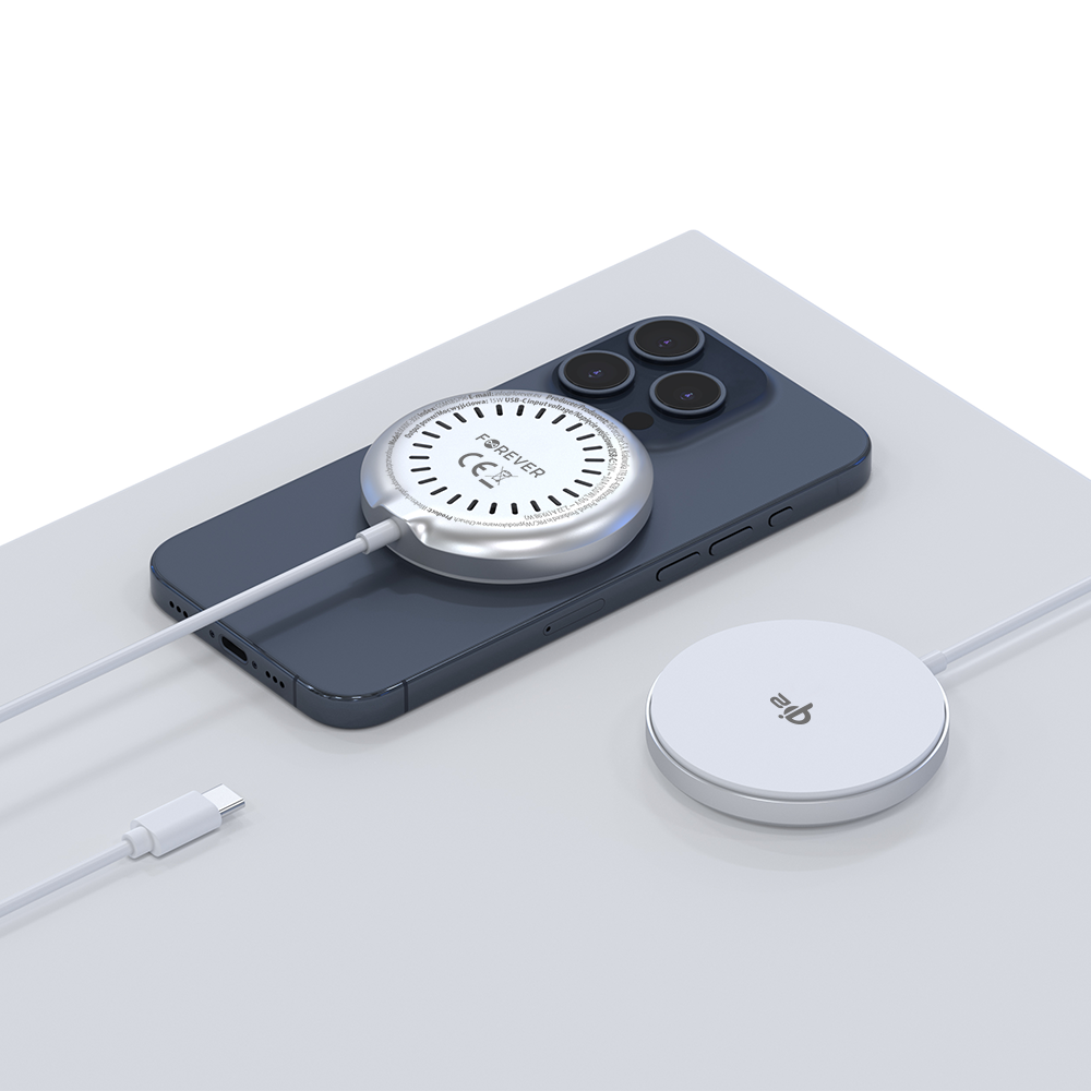 Forever MAWC-300, 15 W, 1,67 A, Silber, Forever Wireless Network Charger