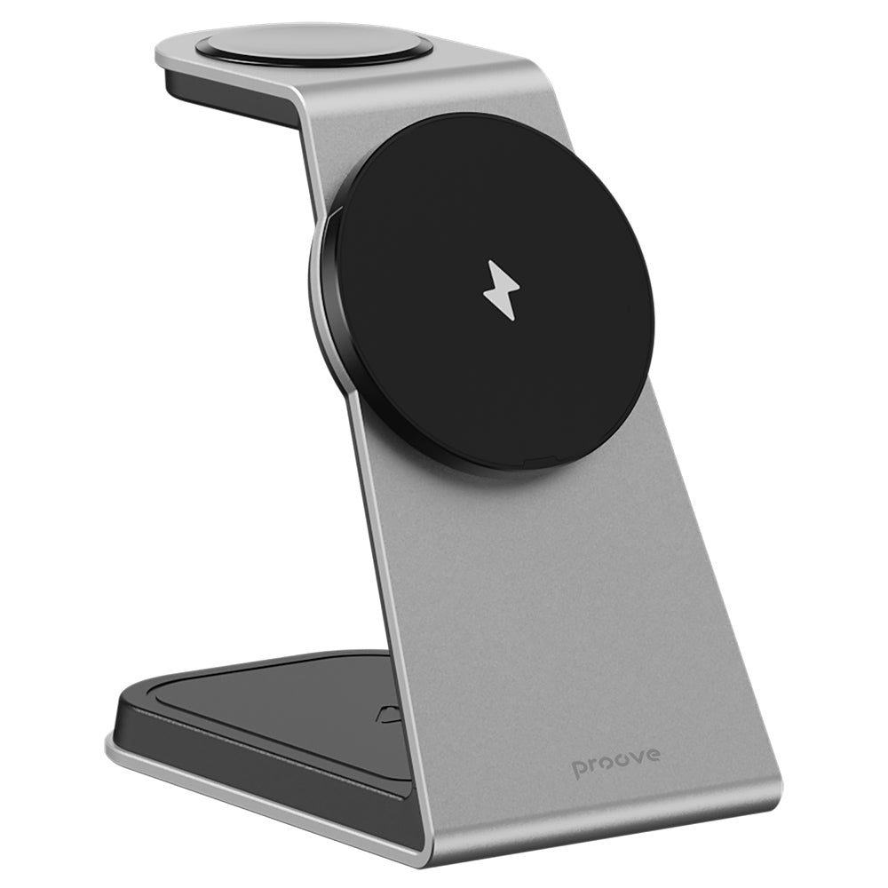 Caricabatterie Wireless Retea Proove Omni Power 3in1, 15W, 1.67A, Grigio WSOP15020003