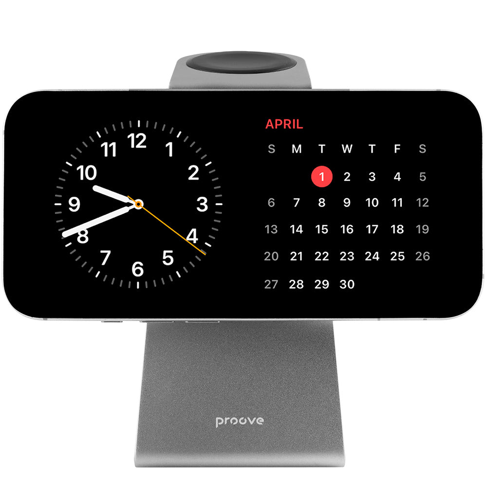 Caricabatterie Wireless Retea Proove Omni Power 3in1, 15W, 1.67A, Grigio WSOP15020003