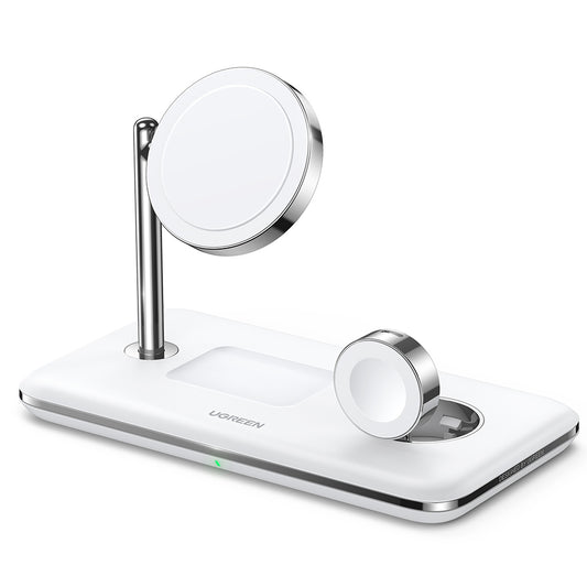 Caricabatterie Wireless da Rete UGREEN CD278 3in1, 25W, 1.67A, Bianco