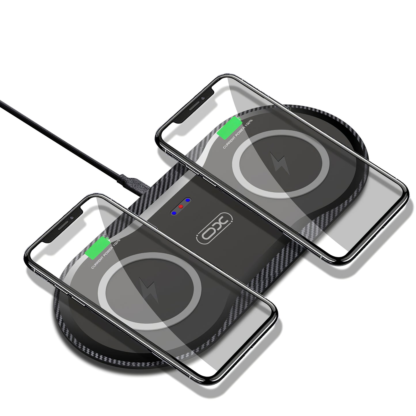 Chargeur réseau sans fil XO Design WX026, 20W, 1.1A, noir