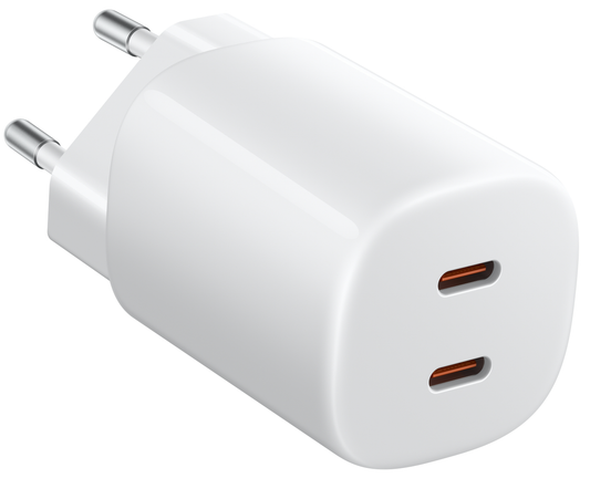 Chargeur secteur Xiaomi Nano Turbo, 45W, 3A, 2 x USB-C, Blanc BHR087OEU