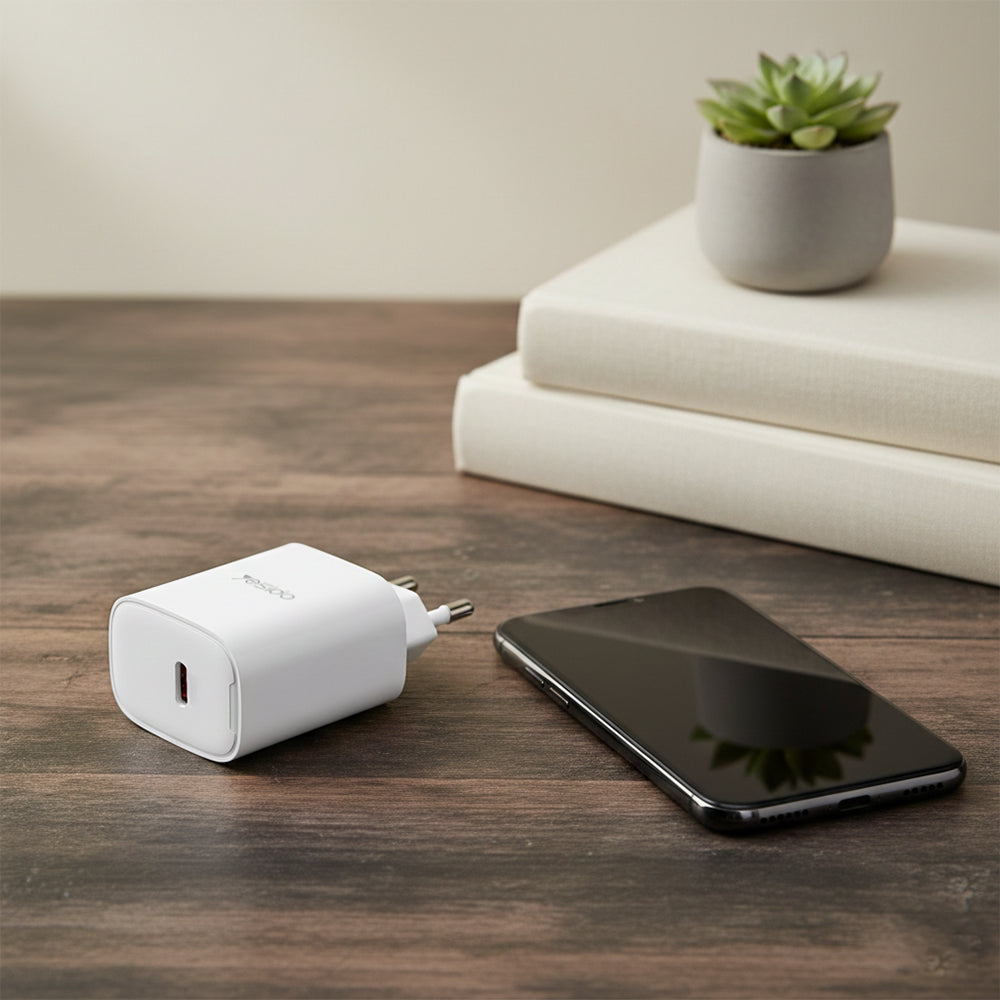 Caricabatterie Rete Yesido YC01E, 20W, 3A, 1 x USB-C, Bianco
