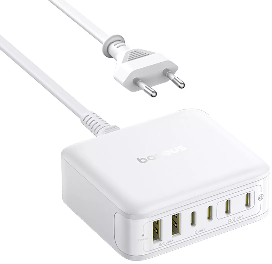 Chargeur Station Baseus EnerFill FH21, 120W, 2 x USB-A - 4 x USB-C, Blanc E0120T01
