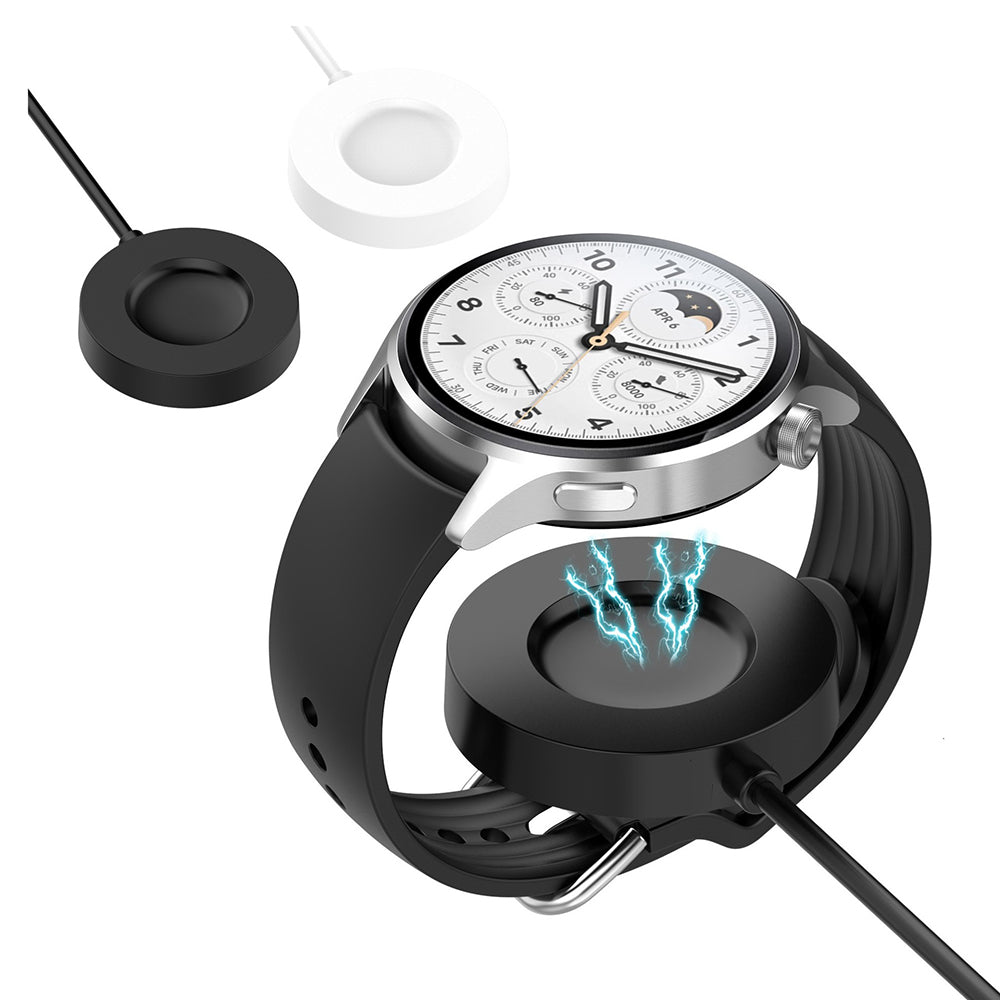 Chargeur sans fil Techsuit TXC6 pour Xiaomi Watch S1 Pro, USB-A, Noir