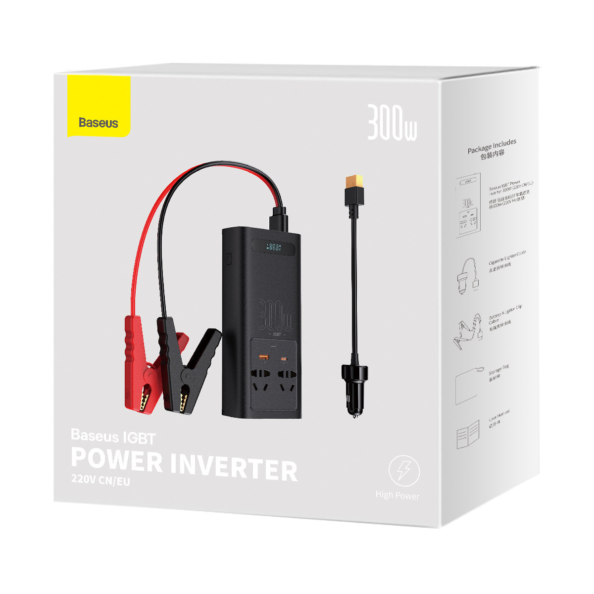 Invertitore Elettrico Auto Baseus, 300W CGNB010101