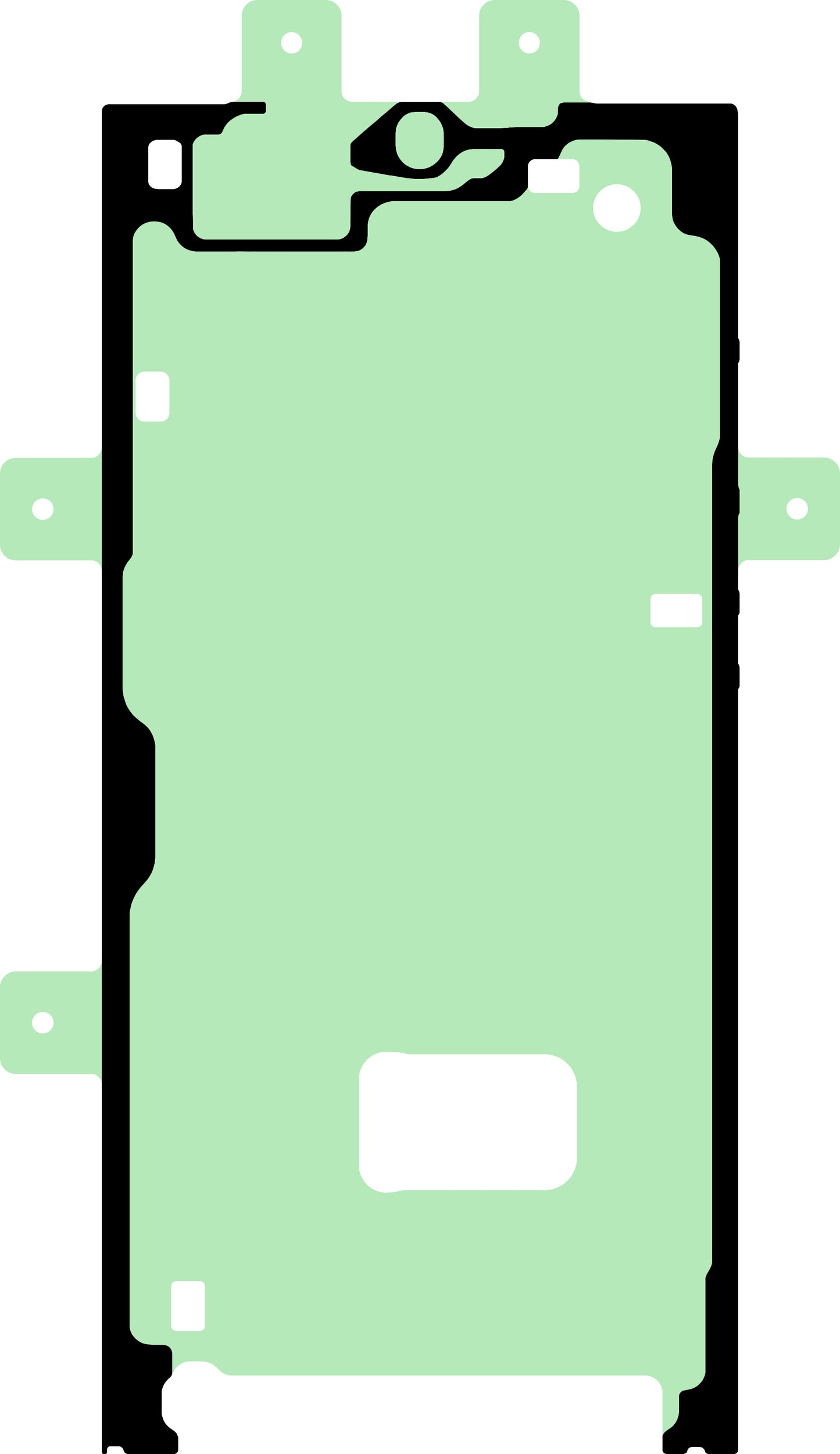 Kit Adesivo Display Samsung Galaxy S23 Ultra S918, Service Pack GH82-30558A