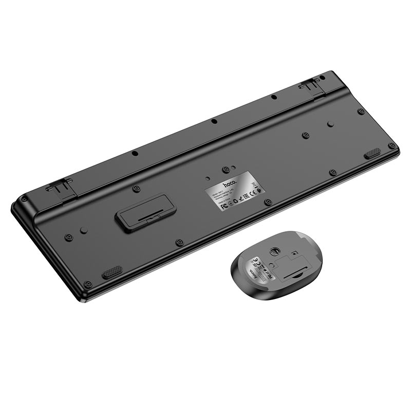 Kit Clavier Souris Sans Fil HOCO GM17, Noir