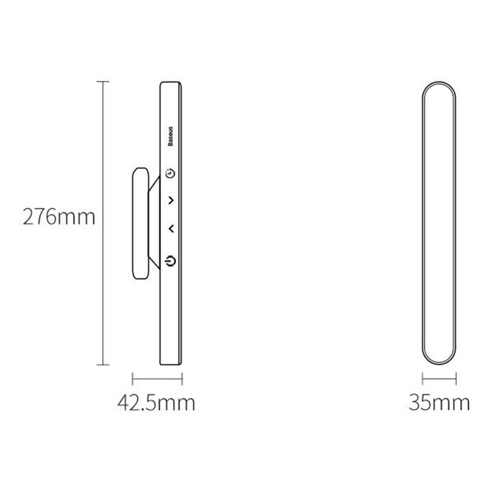 Lampe LED de bureau Baseus, Gris DGXC-C0G