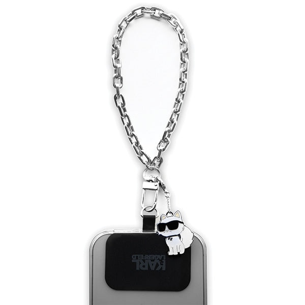 Chaîne Porte-clés Téléphone Karl Lagerfeld Choupette, Argenté