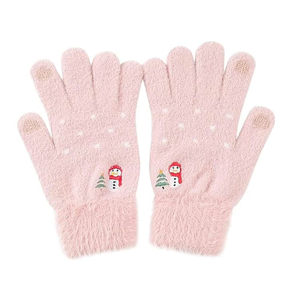Gants d'Hiver Tactiles Femme Techsuit ST0011, Taille 17cm, Rose