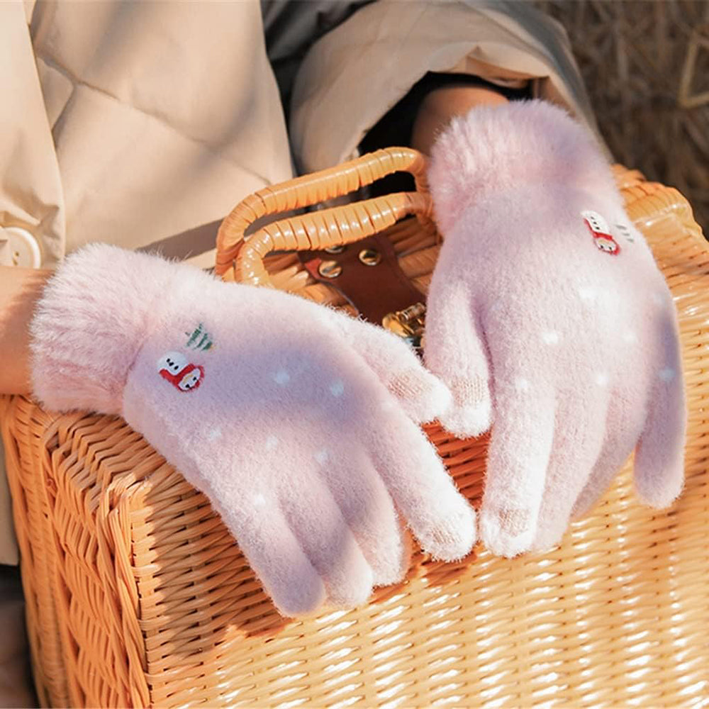 Gants d'Hiver Tactiles Femme Techsuit ST0011, Taille 17cm, Rose