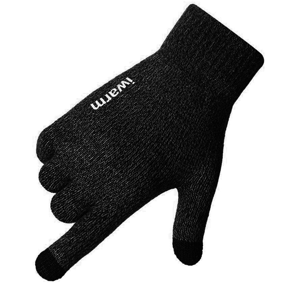 Winter-Touchscreen-Handschuhe Iwarm ST0005, Größe 21cm, Schwarz